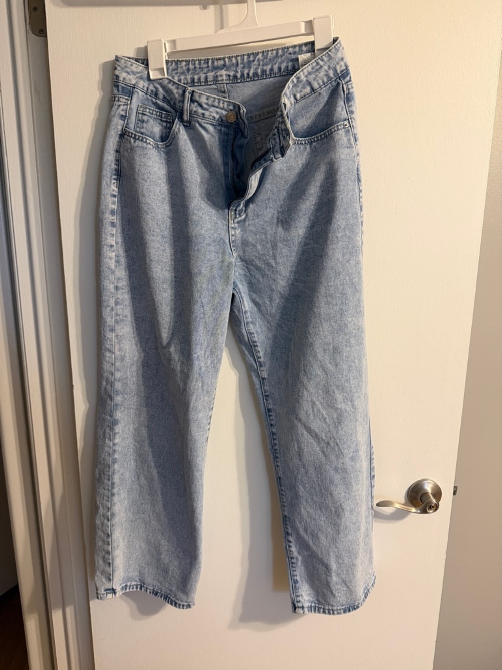 SHEIN Light Blue Boyfriend Jeans for Women